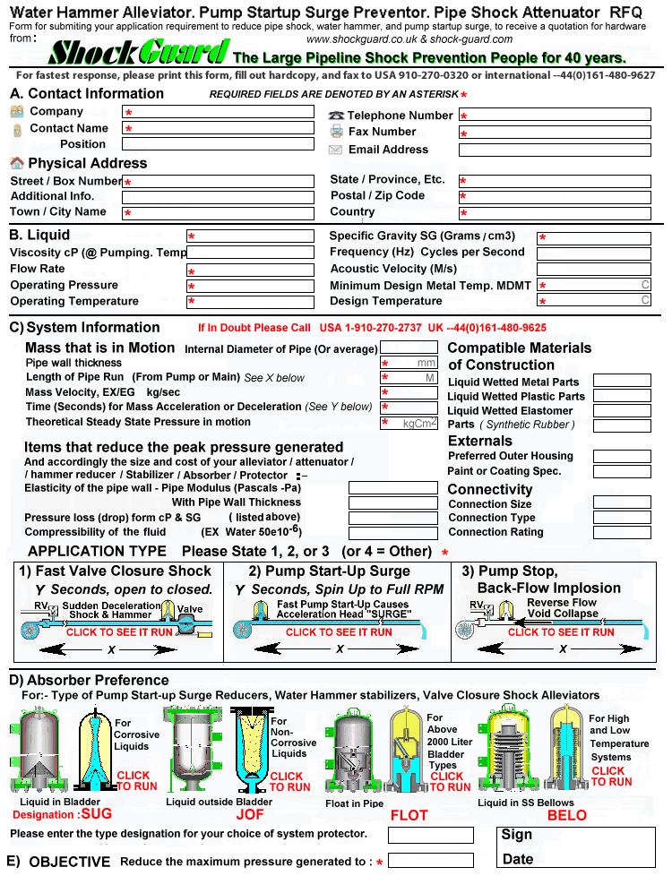 Download the PDF Surge Alleviator RFQ below. Download the PDF Surge Alleviator RFQ below.